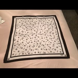 Authentic Chanel Silk Scarf 34” X 34”
